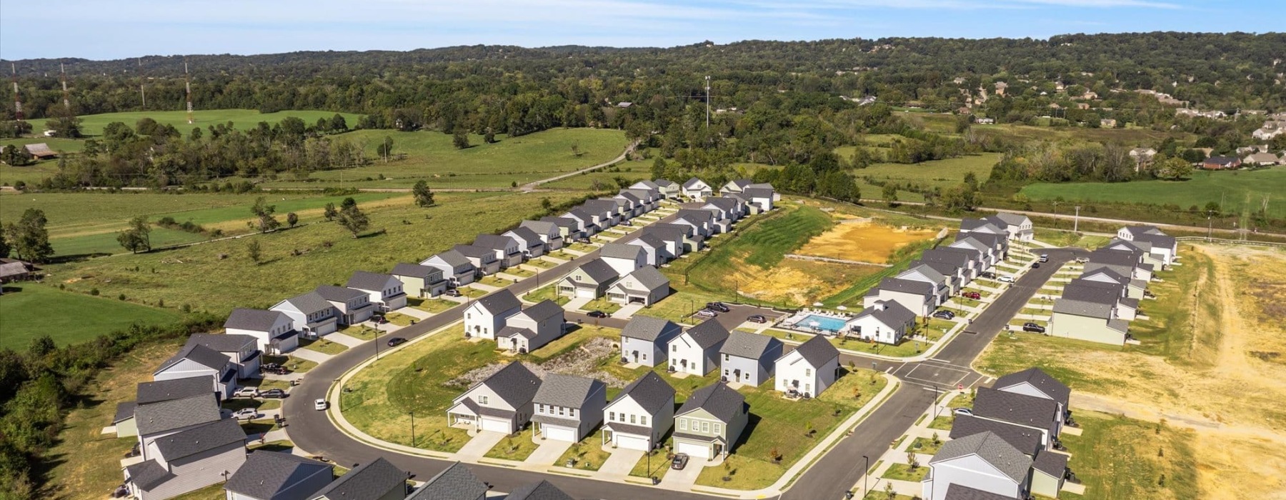 aerial of local community