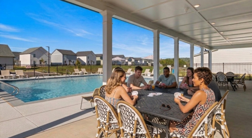 Enjoy community spaces with family and friends