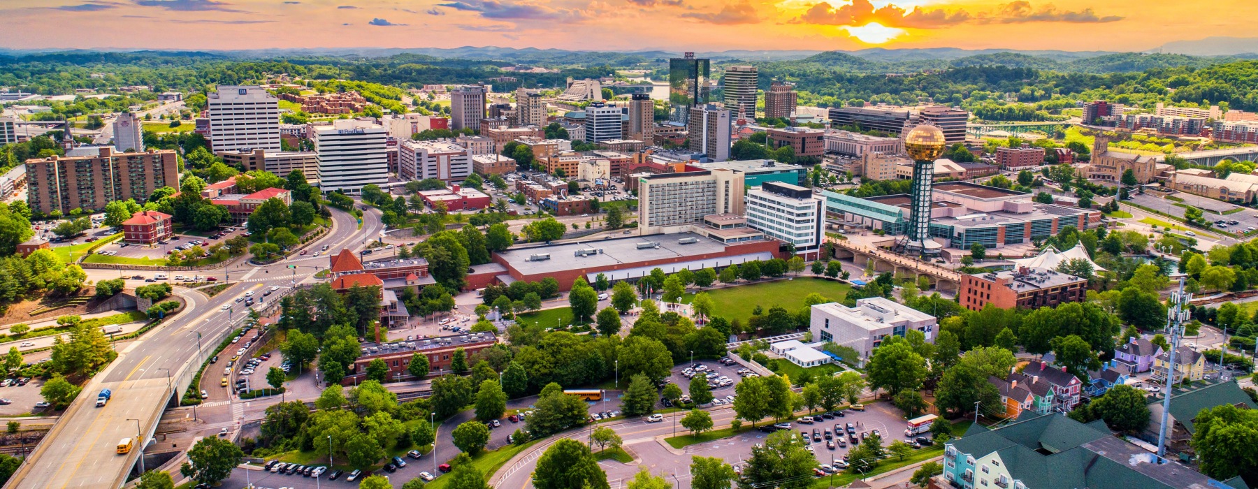 aerial of local community